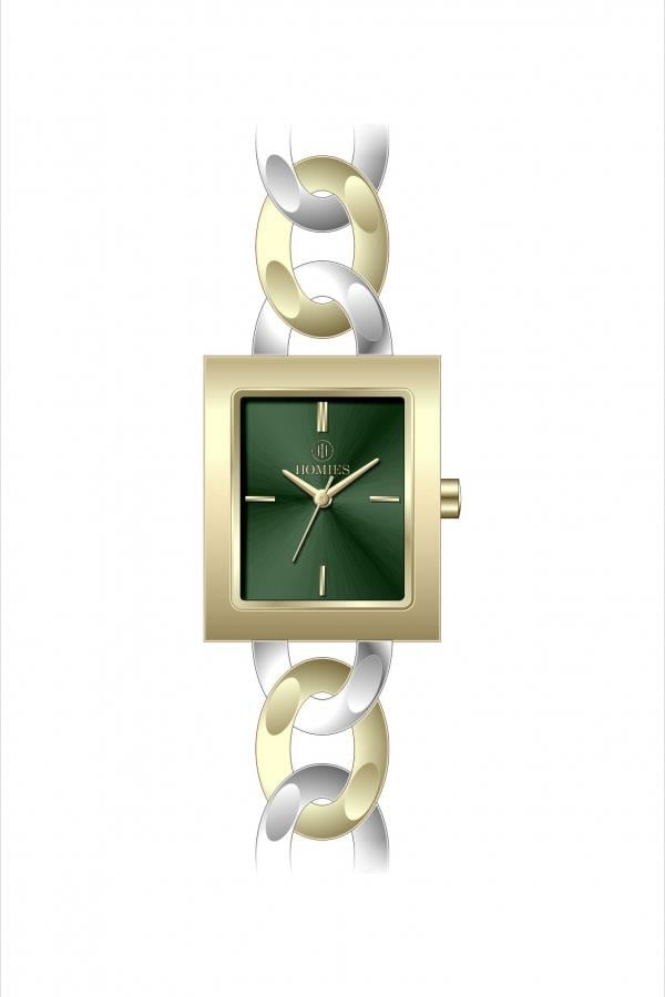 HM27435S01 Çelik Kordonlu Kadın Kol Saati ALTIN - GÜMÜŞ - 2