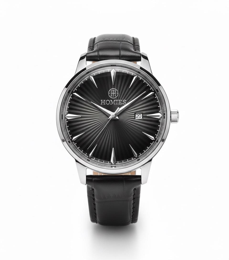 HM27437S01 Deri Kordonlu Erkek Kol Saati GÜMÜŞ