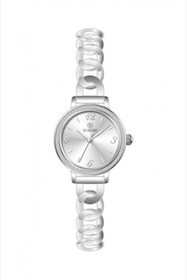 HM27484S01 Çelik Kordonlu Kadın Kol Saati GÜMÜŞ