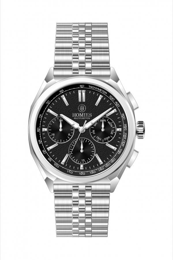 HM27485S01 Çelik Kordonlu Erkek Kol Saati GÜMÜŞ - 2