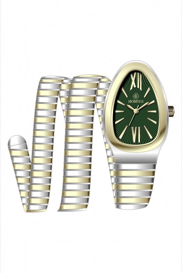 HM27486S01 Çelik Kordonlu Kadın Kol Saati ALTIN - GÜMÜŞ - 2