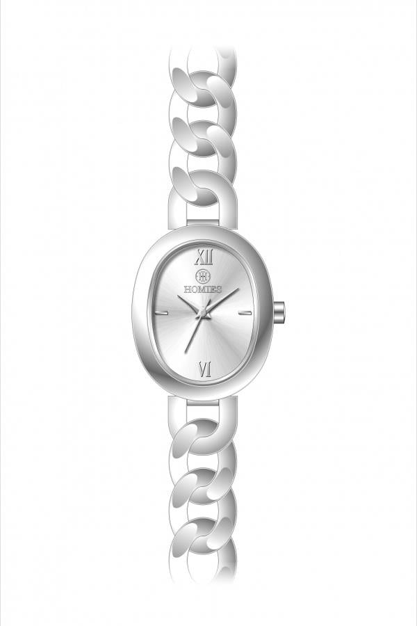 HM27499S01 Çelik Kordonlu Kadın Kol Saati GÜMÜŞ