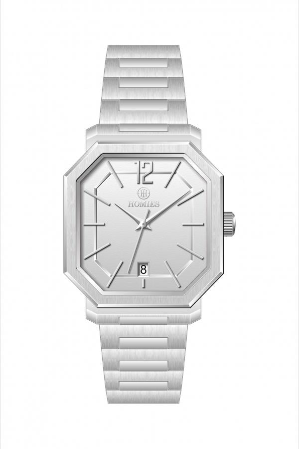 HM27616S01 Çelik Kordonlu Erkek Kol Saati GÜMÜŞ - 2