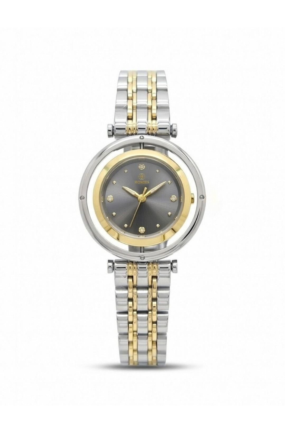 HM28209S01 Çelik Kordonlu Kadın Kol Saati ALTIN - GÜMÜŞ - 4