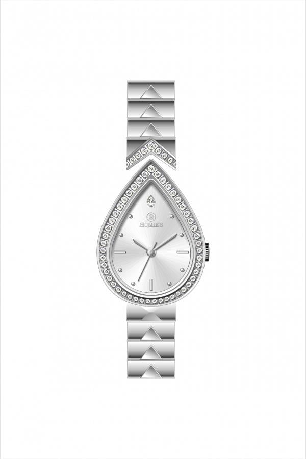 HM28212S01 Çelik Kordonlu Kadın Kol Saati GÜMÜŞ