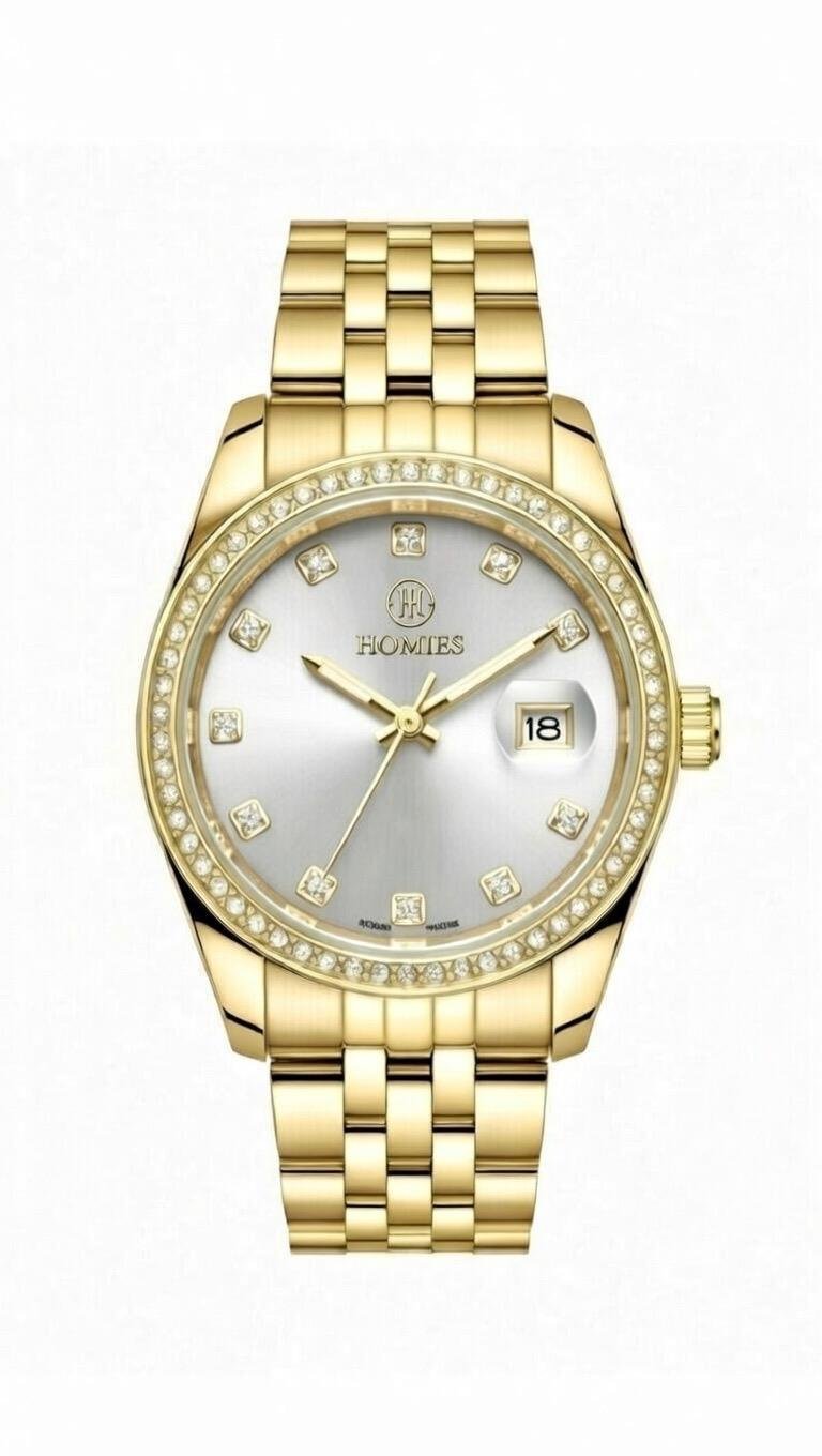 HM28215S01 Çelik Kordonlu Kadın Kol Saati ALTIN