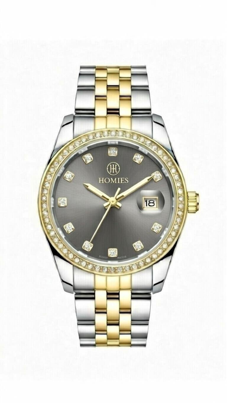 HM28215S01 Çelik Kordonlu Kadın Kol Saati ALTIN - GÜMÜŞ