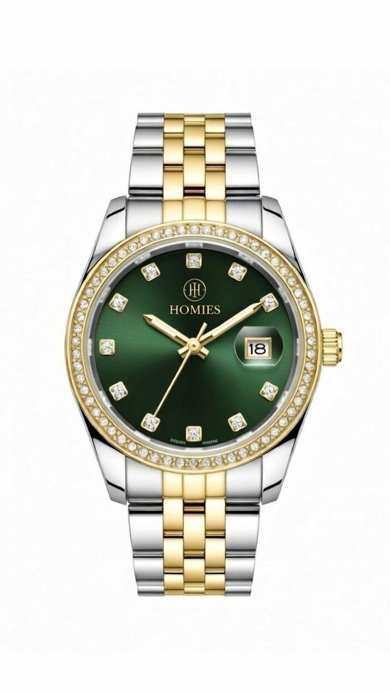 HM28215S01 Çelik Kordonlu Kadın Kol Saati ALTIN - GÜMÜŞ - 3