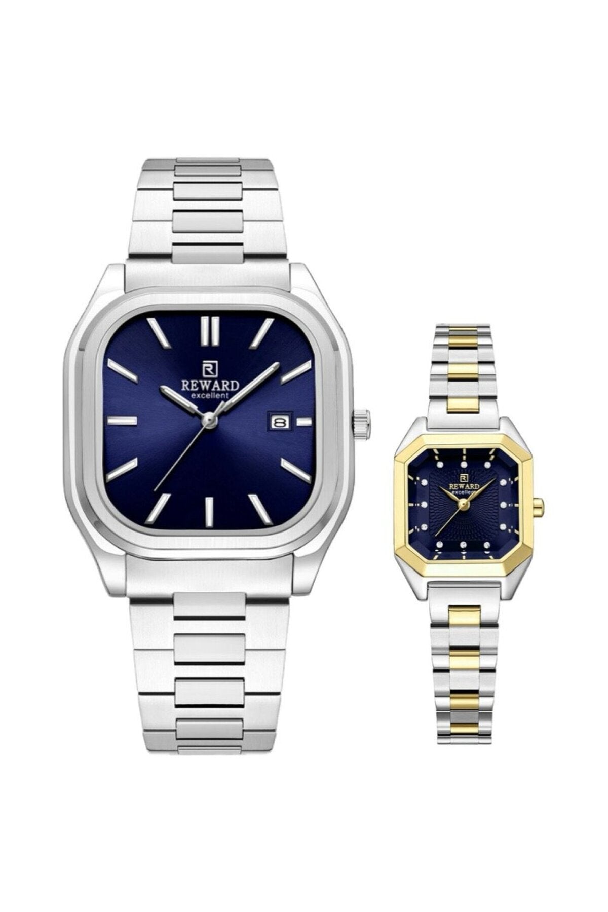 Metal Kordonlu Çift Saati