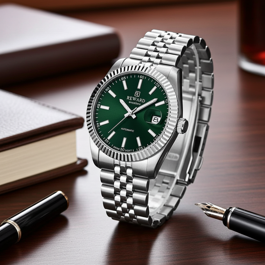 RD31557M Metal Kordonlu Otomatik Erkek Kol Saati